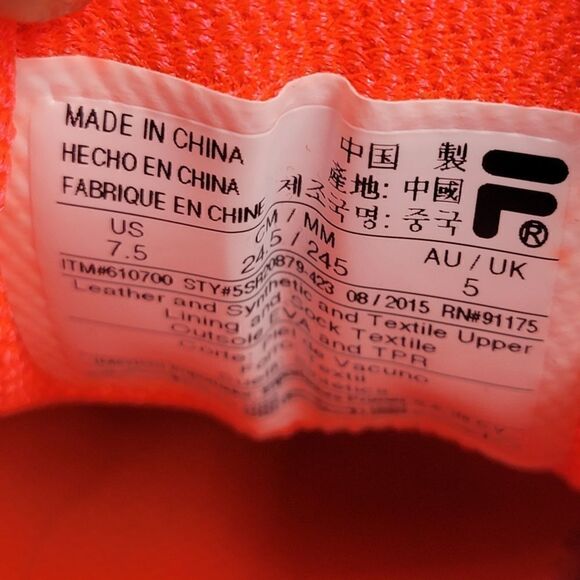 FILA CoolMax Women's Sz 7.5 Blue Purple Athletic Shoes Lace Up Sneakers Running - Picture 11 of 12